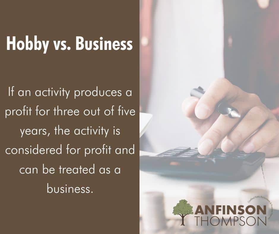 Hobby versus Business Classification